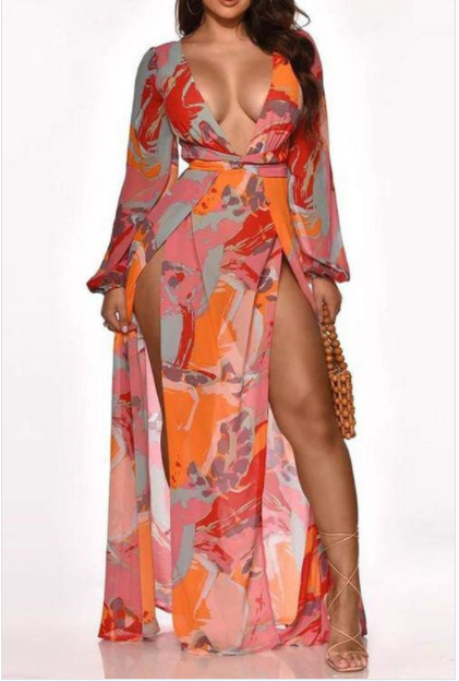 FLOWER COVERUP DRESS